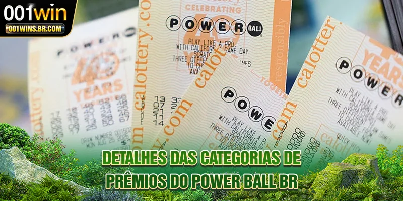 Detalhes das categorias de prêmios do Power Ball BR