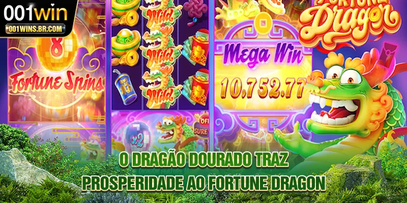 O dragão dourado traz prosperidade ao Fortune Dragon