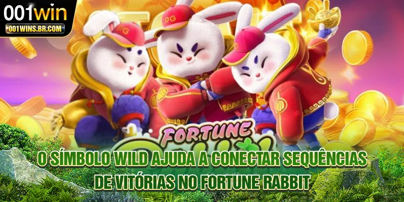 O símbolo Wild ajuda a conectar sequências de vitórias no Fortune Rabbit
