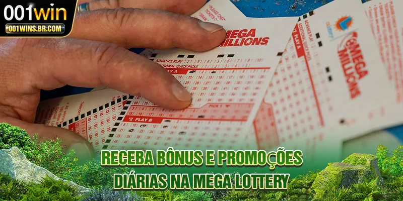 Receba bônus e promoções diárias na Mega Lottery