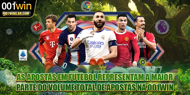 As apostas em futebol representam a maior parte do volume total de apostas na 001WIN
