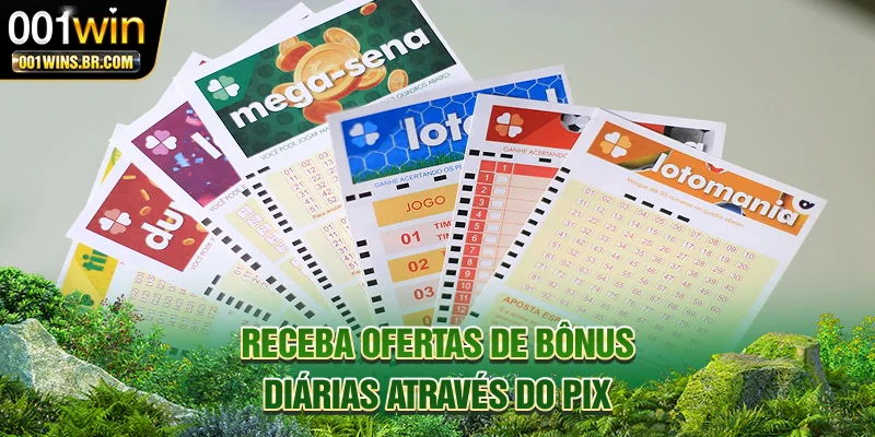 Receba ofertas de bônus diárias através do Pix